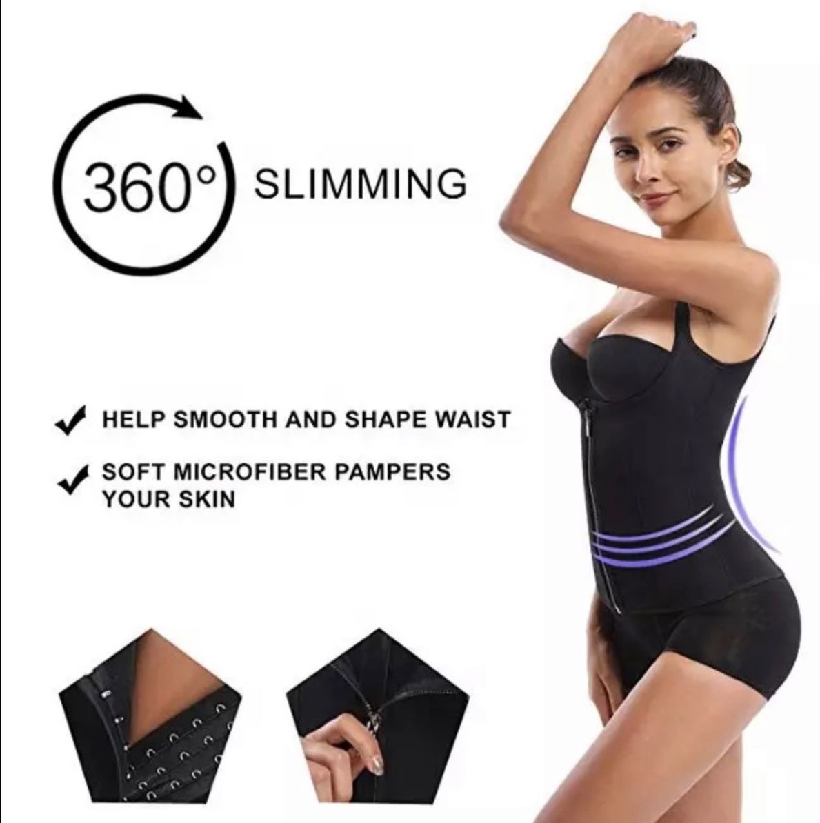 Ursexyly Women's Waist Trainer Corset Sweat Sauna Suits Tummy Control Body Shaper Tank Tops Workout Sports Girdles Shapewear