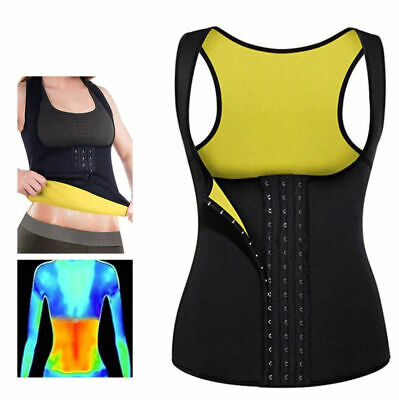 HOPLYNN Waist Trainer Zipper Vest for Women Body Shape - Neoprene Sauna  Tank Top - Waist Cincher Trimmer - Slimming Body Shaper Corset Gray 4X-Large